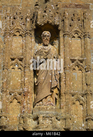 St Bartholomew's Kirche, Crewkerne, Somerset auf einem späten Winter Tag Stockfoto