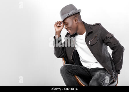 Afrikaner - Mann in hat Stockfoto