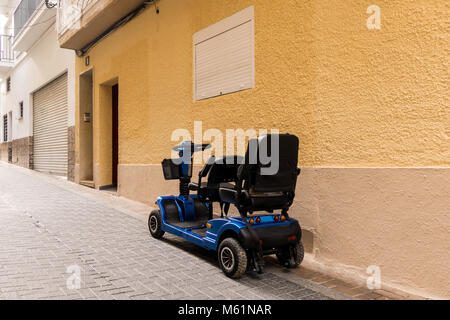 Mobilität scooter auf der Straße Stockfoto