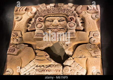 Die Tlaltecuhtli Skulptur, den Templo Mayor Museum, Mexiko City, Mexiko Stockfoto