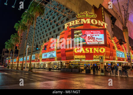 Fremont Hotel And Casino in Las Vegas Stockfoto