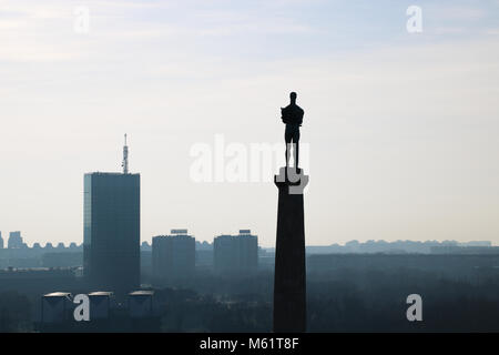 Farbtöne von Belgrad. Stockfoto