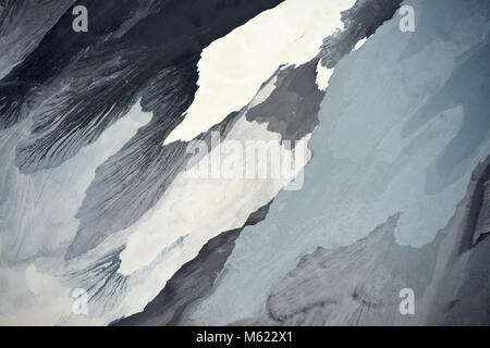 Luftbild der Halde in Kiruna Eisenerzbergwerk in Schwedisch Lappland Stockfoto