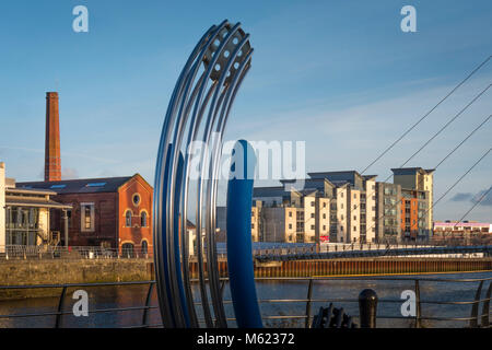 SA 1 Entwicklung Swansea Marina Swansea West Glamorgan Wales Stockfoto