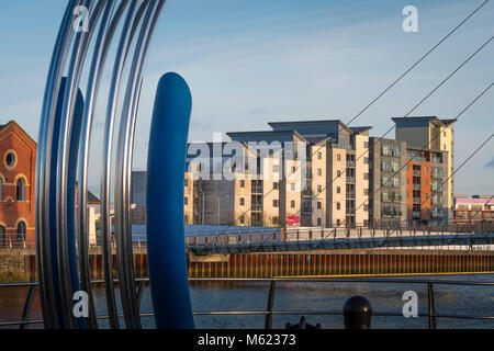 SA 1 Entwicklung Swansea Marina Swansea West Glamorgan Wales Stockfoto