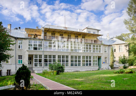 Ehemalige Sanatorium der Jüdischen Vereinigung gegen Tuberkulose" Brijus" (1914), heute Teil der Kujawsko-pomorskie Zentrum für die Behandlung von Lungenkrankheiten Stockfoto