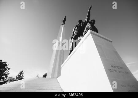 Batina, Kroatien Denkmal der größten und bloodest Weltkrieg 2 Schlacht auf jugoslawische Boden - Schlacht von Batina (1944). In der Nähe der Donau Stockfoto