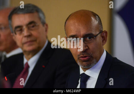 Harlem Desir Gespräche in Lyon, Frankreich Stockfoto