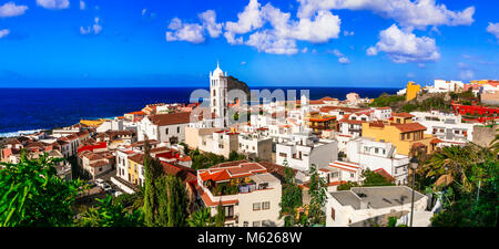 Beeindruckend Dorf Garachico, Teneriffa, Spanien. Stockfoto