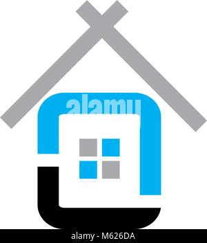 Haus einfaches Logo Design Template Vector Stock Vektor