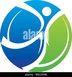 Freiheit leben Logo Design Template Vector Stock Vektor