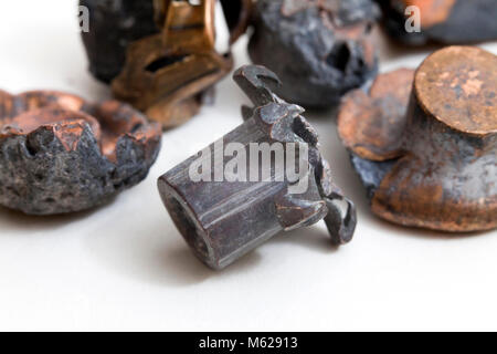 Verschiedene Arten der wiederhergestellten verbrachte Aufzählungszeichen (Geschosse), Erweiterung (Pilze) - USA Stockfoto