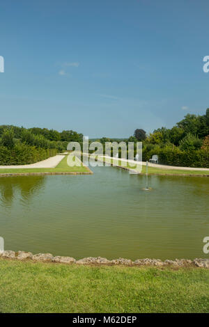 Wasser Teich, der Eremitage (Eremitage) in Bayreuth, einem historischen Park zurückgehend bis 1715 Stockfoto