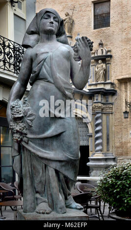 La Vendimiadora - der Traubenerntemaschine 1928 Pablo Emilio Gargallo (1881 - 1934) war ein spanischer Bildhauer und Maler Aragonese Avantgarde. (in Maella, Aragon geboren, lebte und arbeitete in Barcelona, Katalonien) Spanien Stockfoto