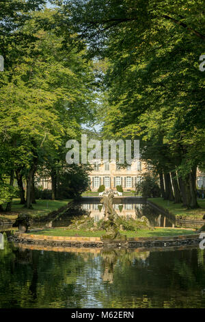 Der Hof Garten (Hofgarten) des Neues Schloss oder Neues Schloss, Bayreuth, Deutschland Stockfoto