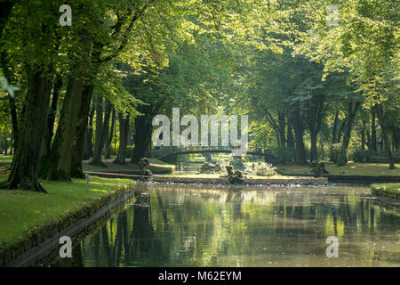 Der Hof Garten (Hofgarten) des Neues Schloss oder Neues Schloss, Bayreuth, Deutschland Stockfoto