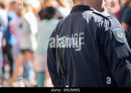 NSW Polizei an einem friedlichen Ehe Gleichstellung Kundgebung in Sydney Stockfoto