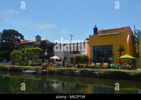 Schöne Venedig Strand Kanäle. Juli 04, 2017. Reisen Landschaft Urlaub. Santa Monica und Venice Beach. Los Angeles, Kalifornien. USA EEUU Stockfoto