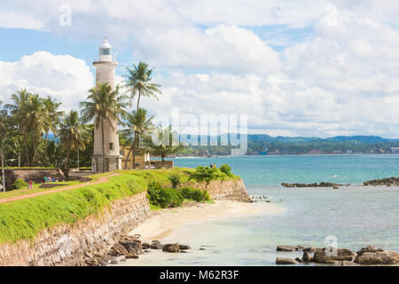 Galle, Sri Lanka, Asien - Besuch der alte Leuchtturm von Galle Stockfoto