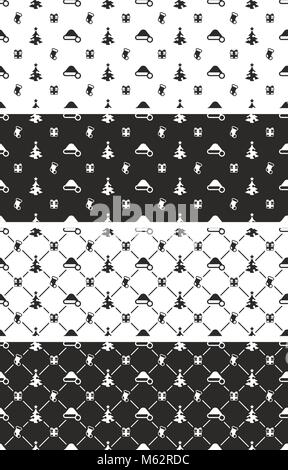 Weihnachten nahtlose Muster Stock Vektor