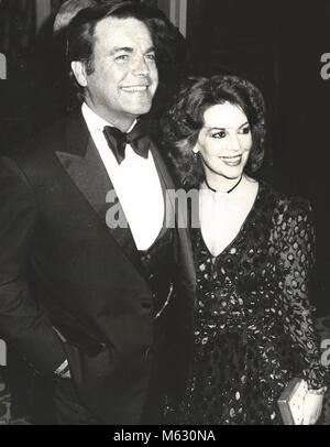 New York City 1980 Datei foto Robert Wagner Natalie Wood Foto von John Barrett - PHOTOlink Stockfoto