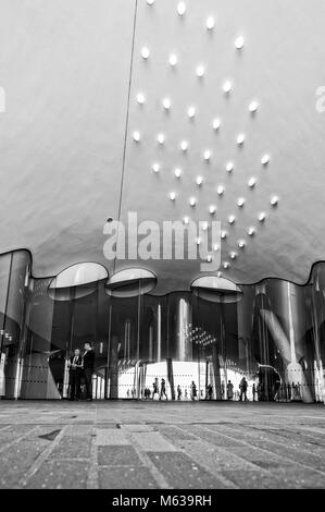 Aussichtsplattform Plaza der Elbphilharmonie Stockfoto