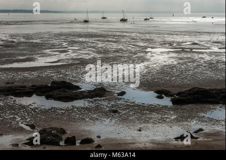 Saint Nazaire, der Strand bei Ebbe. Frankreich Stockfoto