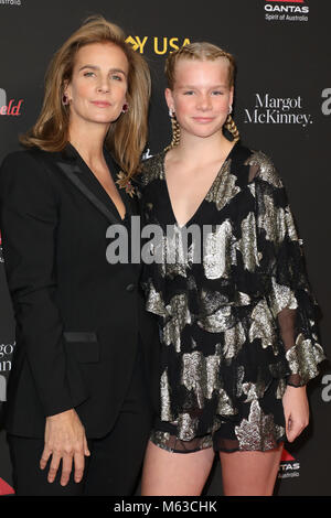 Die G'day USA Los Angeles Black Tie Gala, im InterContinental Los Angeles Downtown Hotel in Los Angeles, Kalifornien statt. Mit: Rachel Griffiths, Adelaide Taylor Wo: Los Angeles, Kalifornien, Vereinigte Staaten, wenn: 27 Jan 2018 Credit: Sheri Determan/WENN.com Stockfoto