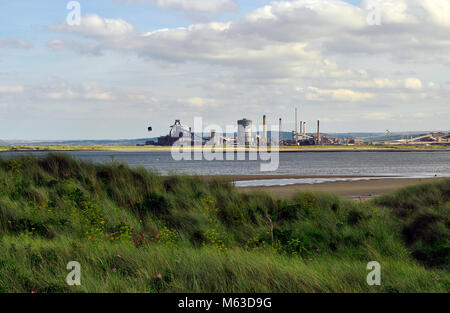 Stahlwerk in Redcar Stockfoto