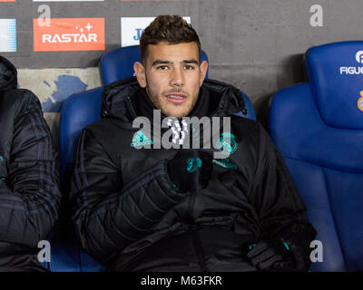 Barcelona, Spanien. 27 Feb, 2018. 27. Februar 2018, Cornella-El Prat, Cornella de Llobregat, Barcelona, Spanien; La Liga Fußball, Espanyol vs Real Madrid; Oscar Credit: UKKO Images/Alamy leben Nachrichten Stockfoto