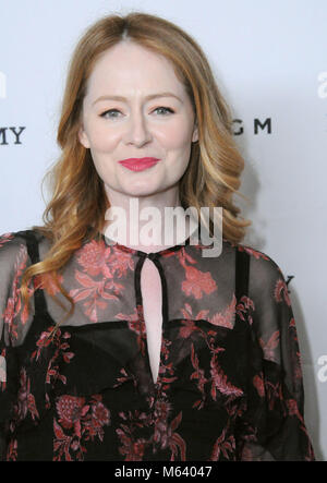 LOS ANGELES, Ca - 27. Februar: Schauspielerin Miranda Otto besucht die Los Angeles Premiere von Australiansinfilm "Dance Academy" an der Charlie Chaplin Theater in der Raleigh Studios am 27. Februar in Los Angeles, Kalifornien 2018. Foto von Barry King/Alamy leben Nachrichten Stockfoto