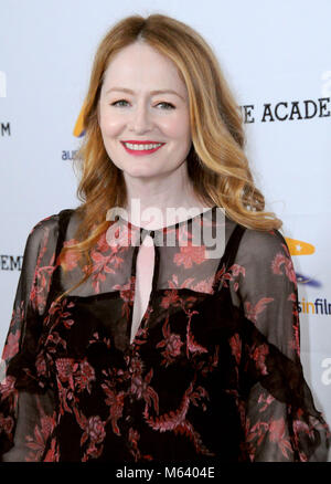 LOS ANGELES, Ca - 27. Februar: Schauspielerin Miranda Otto besucht die Los Angeles Premiere von Australiansinfilm "Dance Academy" an der Charlie Chaplin Theater in der Raleigh Studios am 27. Februar in Los Angeles, Kalifornien 2018. Foto von Barry King/Alamy leben Nachrichten Stockfoto