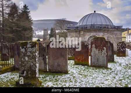 Die johnstone Mausoleum für John johnstone von Alva bei westerkirk Friedhof in der Nähe Bentpath, Dumfries und Galloway im Jahre 1790 von Robert Adam entworfen. Benachrichtigen Stockfoto