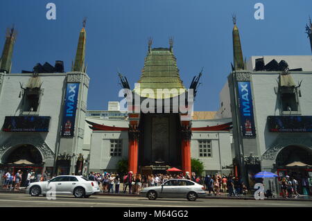 ChinesseTheater Imax auf Walk Of Fame in Hollywood Boluvedard. Juli 7, 2017. Hollywood Los Angeles Kalifornien. USA. Verwendet. Stockfoto
