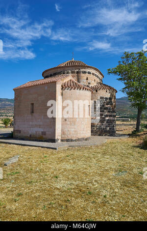 Bild und Bild des Byzantinischen romanische Kirche Santa Sabina in Santa Sabina Nuraghischen archäologische Stätte, Mittlere Bronzezeit, Silanus, Sardi Stockfoto