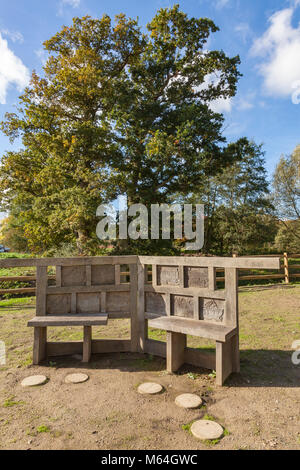 Die neue Teston Lock auf dem Fluss Medway in Teston in der Nähe von Maidstone, Kent, Großbritannien Stockfoto