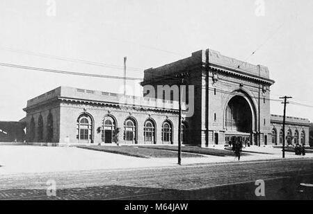 Chattanooga, Tennessee, USA. Bahnhof Terminal in 1915 Stockfoto