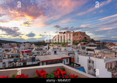 Akropolis, Parthenon in Athen, Griechenland Stockfoto