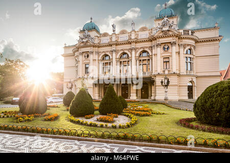 Slowacki Theater in der Altstadt von Krakau, Polen Stockfoto