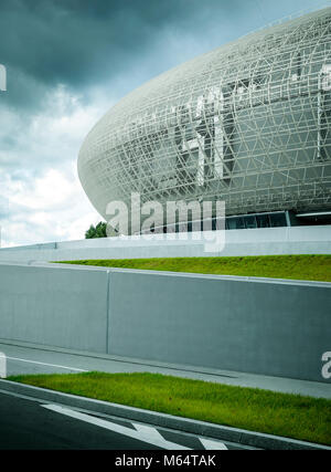 Krakau - 16. August: Krakau Arena; am 16. August 2014. Krakau Arena ist die größte in Polen (22 800 Zuschauer) und eines der modernsten in der wo Stockfoto