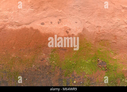 Alte Mauer, Hintergrund, Textur, schäbig, Farbe, alte Zementputz Stockfoto