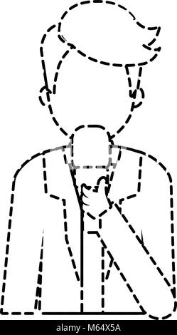 Journalist Mann Symbol Stock Vektor