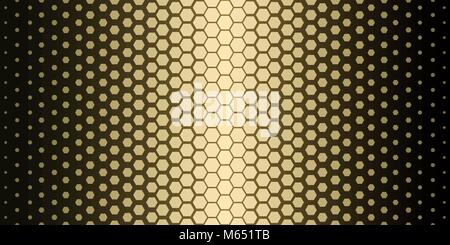 Abstrakte geometrische Muster. Hipster Fashion Design drucken hexagonalen Muster. Gold Waben auf schwarzem Hintergrund. Vector Illustration. Stock Vektor