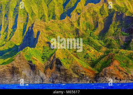 Na Pali Küste auf Kauai Stockfoto