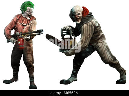 Killer Clowns Stockfoto
