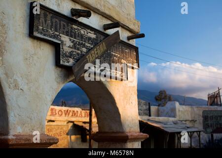 Einstellung der Fort Bravo Texas Hollywood Film Lage, Tabernas Spaniens. Stockfoto