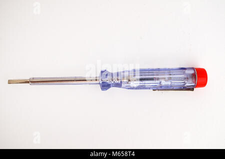 Schraubendreher für die Prüfung Strom Stockfoto