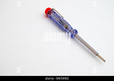 Schraubendreher für die Prüfung Strom Stockfoto