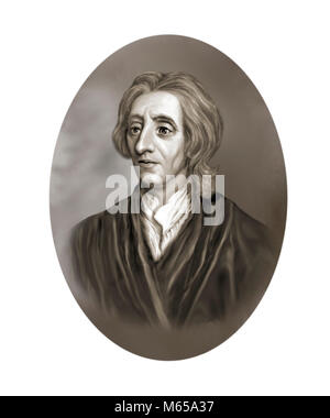 John Locke, 1632 - 1704, englischer Philosoph Arzt Stockfoto