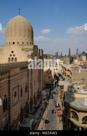 Mit Blick auf eine Straße in Kairo, Ägypten Stockfoto